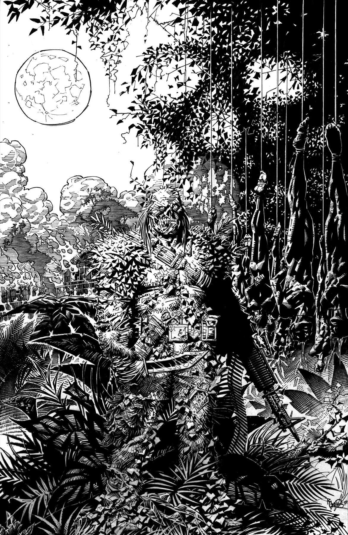 MeatHead jungle horror art